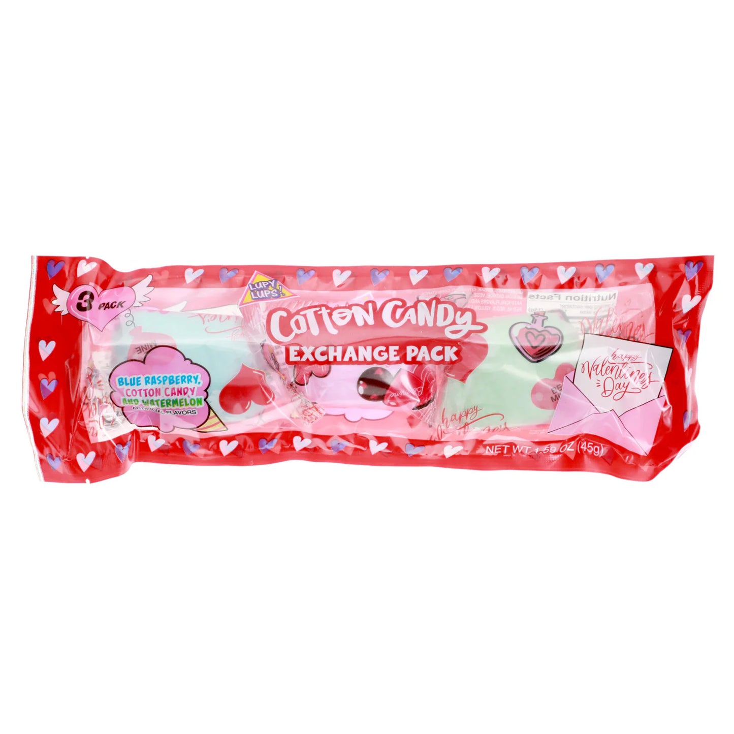 Valintine's Day Cotton Candy (3pack)